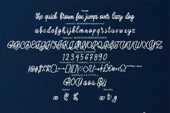 Autige Script Font Poster 6