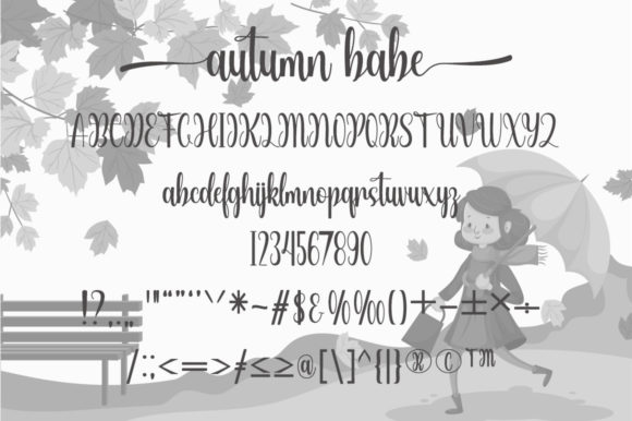 Autumn Babe Font Poster 5