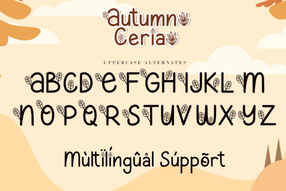 Autumn Ceria Font Poster 9