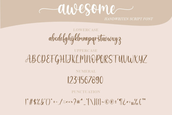 Awesome Font Poster 7