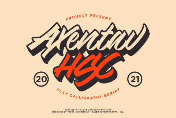 Axentav HSC Font Poster 1