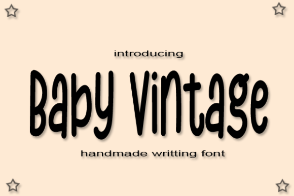 Baby Vintage Font