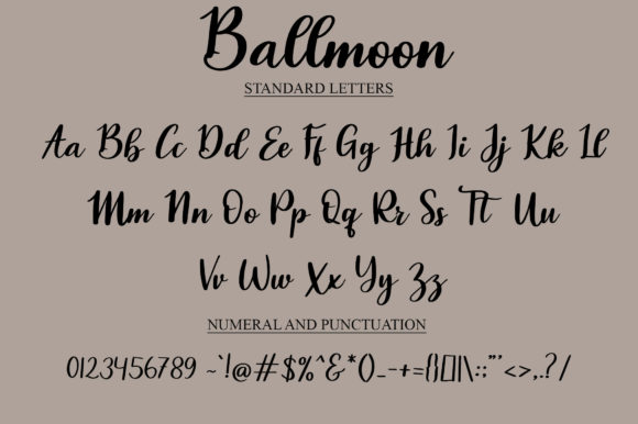 Ballmoon Font Poster 4