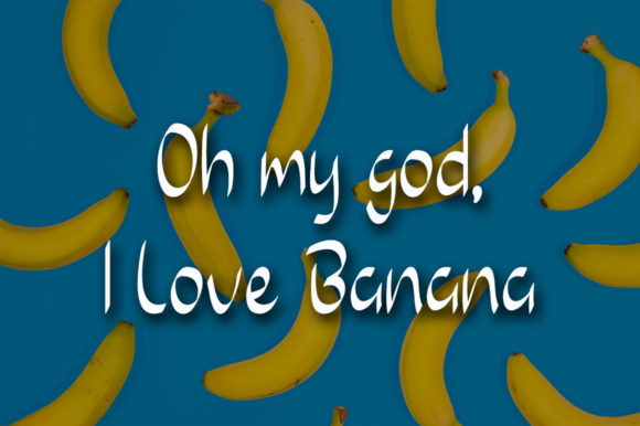 Banana Love Font Poster 2