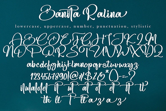 Banita Ralina Font Poster 11