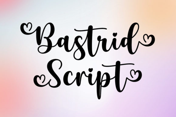 Bastrid Script Font Poster 10