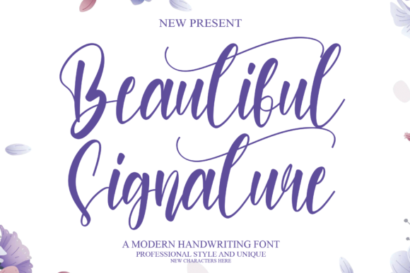 Beautiful Signature Font Poster 1