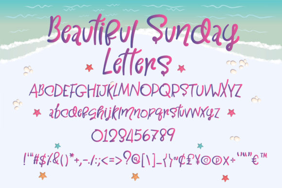 Beautiful Sunday Font Poster 8