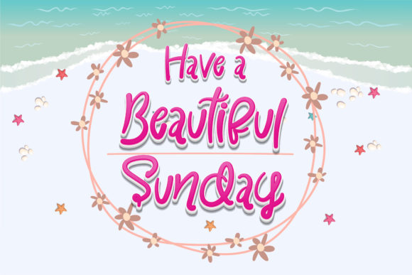 Beautiful Sunday Font Poster 9