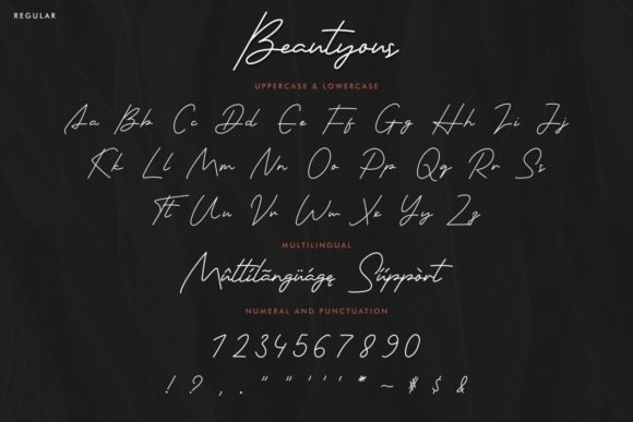 Beautyous Font Poster 4