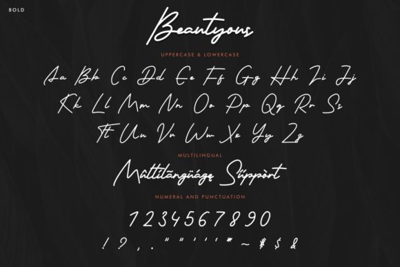 Beautyous Font Poster 6