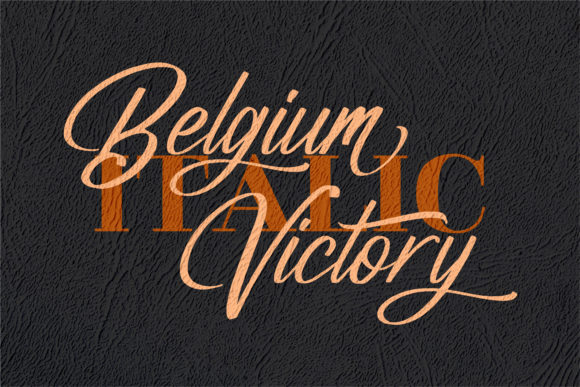 Belgium Victory Font Poster 2