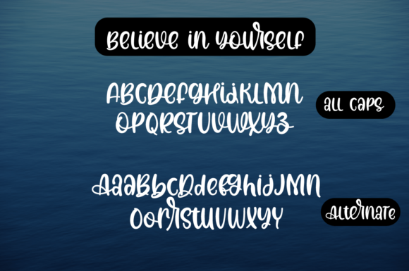 Believe in Yourself Font Poster 4
