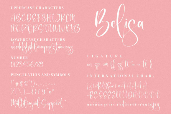 Belisa Font Poster 7