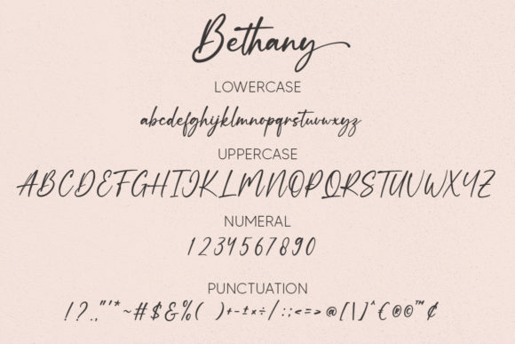 Bethany Font Poster 8