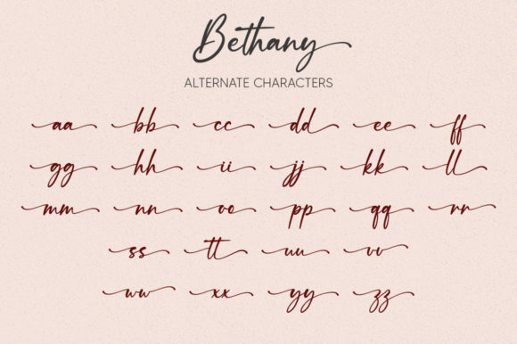 Bethany Font Poster 9