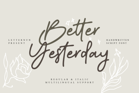 Better Yesterday Font Poster 2