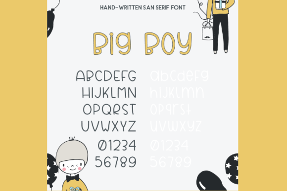 Big Boy Font Poster 3