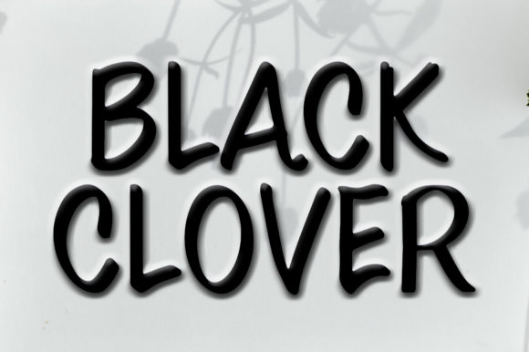 Black Clover Font Poster 2