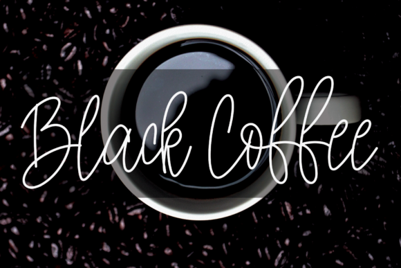 Black Coffee Font Poster 1