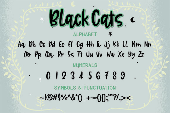 BlackCats Font Poster 2