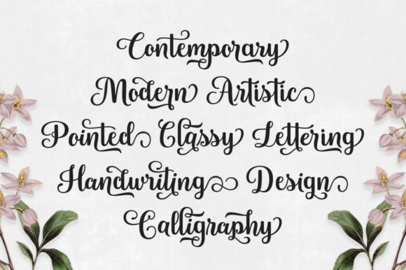 Blanton Script Font Poster 5