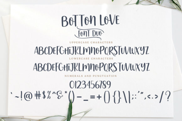 Botton Love Duo Font Poster 6