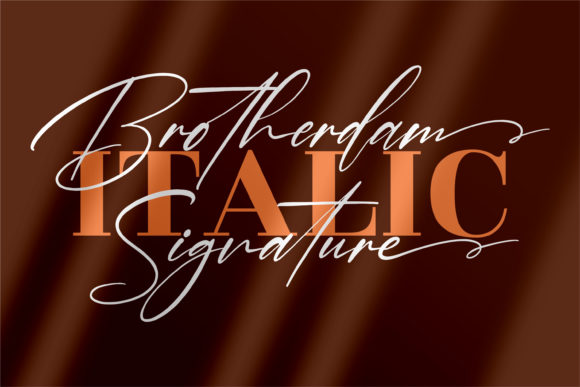 Brotherdam Signature Font Poster 2