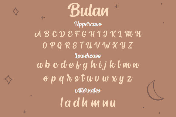 Bulan Font Poster 5