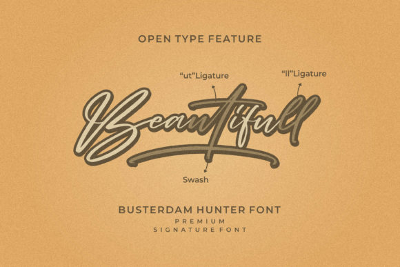 Busterdam Hunter Font Poster 3