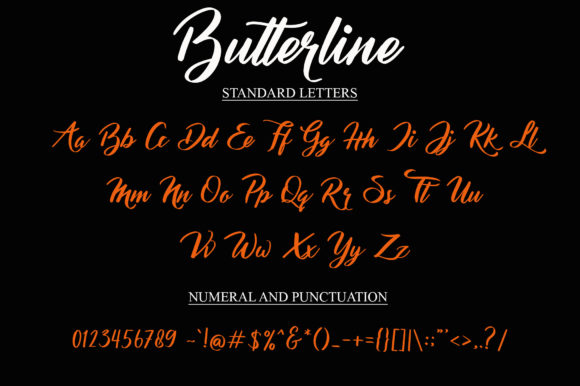 Butterline Font Poster 4