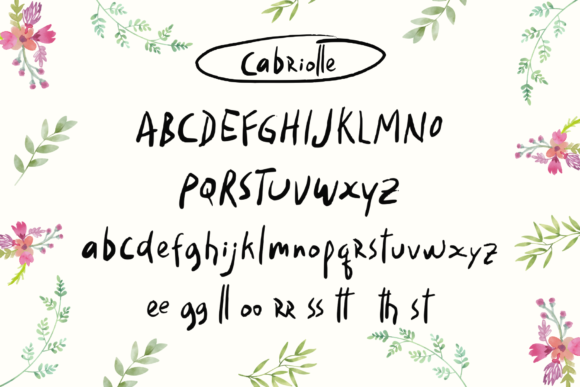 Cabriolle Font Poster 2