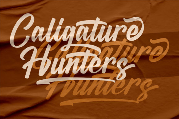 Caligature Hunters Font Poster 2