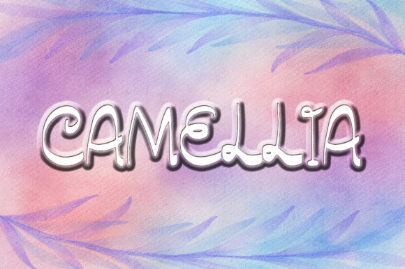 Camellia Font Poster 1