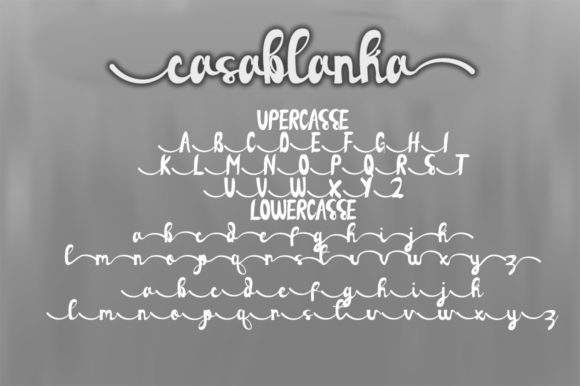 Casablanka Font Poster 6