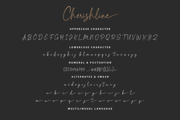 Cherishline Script Font Poster 6