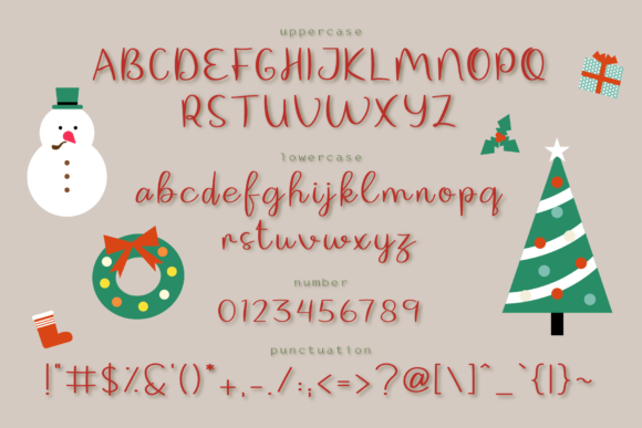 Christmas Goodwill Font Poster 2