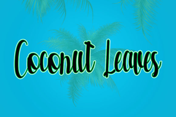 Coconuts Font Poster 3