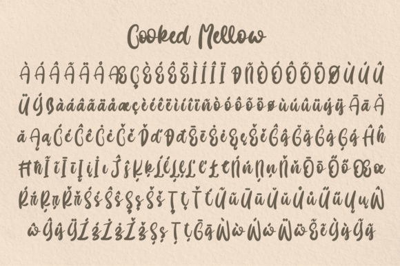 Cooked Mellow Font Poster 8