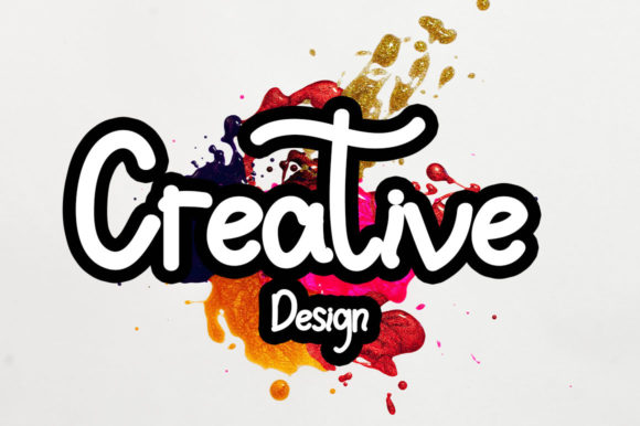 Creative Design Font Poster 1