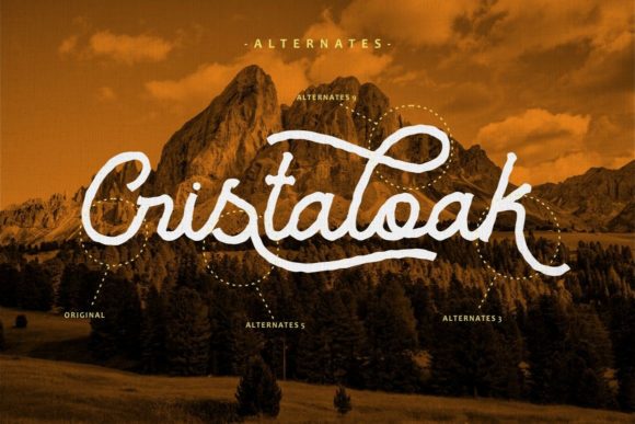 Cristaloak Font Poster 10