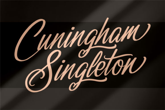 Cuningham Singleton Font Poster 2