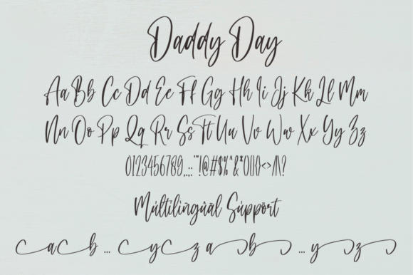 Daddy Day Font Poster 9