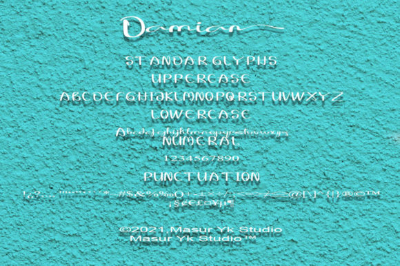 Damian Font Poster 4