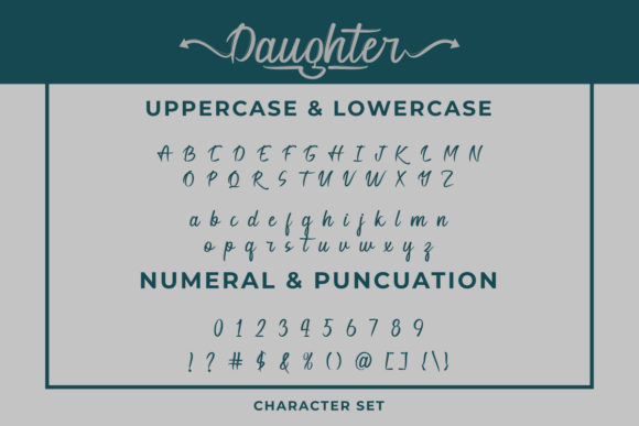 Daughter Font Poster 3