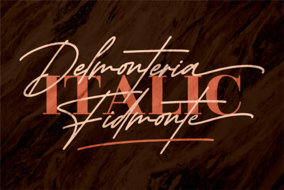 Delmonteria Fidmonte Font Poster 2