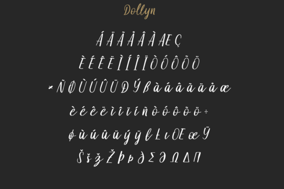 Dollyn Font Poster 10