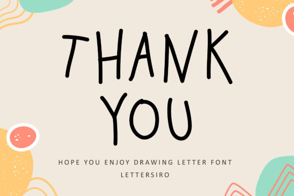 Drawing Letter Font Poster 7