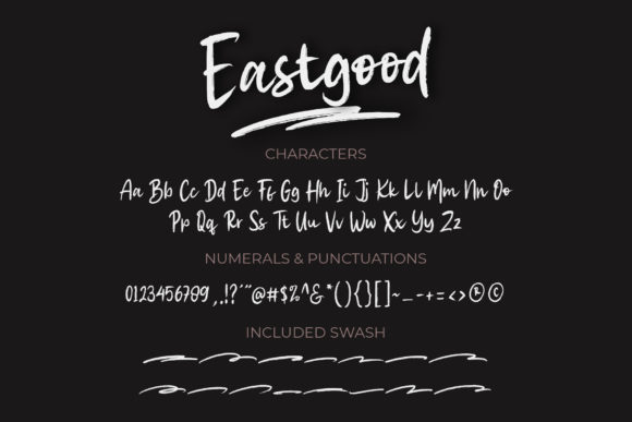 Eastgood Font Poster 4