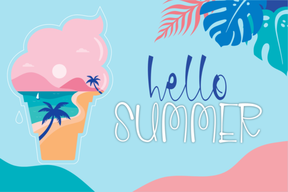 Enjoy Summer Font Poster 2